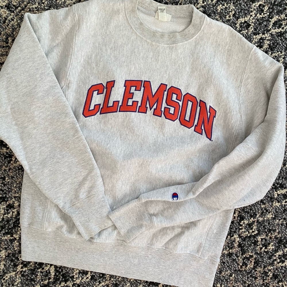 clemson champion crewneck
